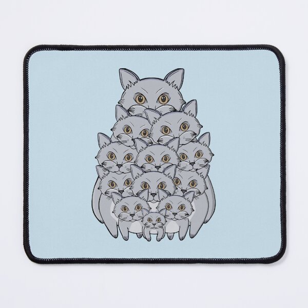 Item preview, Cute Stacked Cats Tower Funny Grey Kitten Pile Illustration designed and sold by shopdiego.