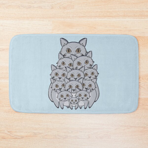Item preview, Cute Stacked Cats Tower Funny Grey Kitten Pile Illustration designed and sold by shopdiego.