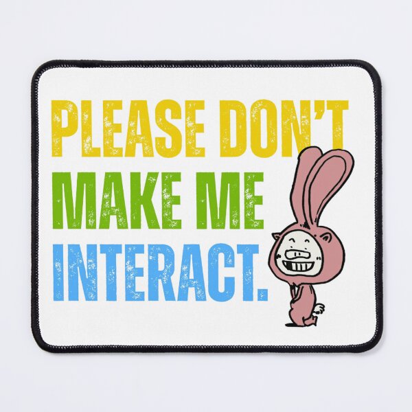 Item preview, Funny Wall Art, Retro Sarcastic Bunny Humor, Socially Awkward Decor for Introverts designed and sold by RickE.