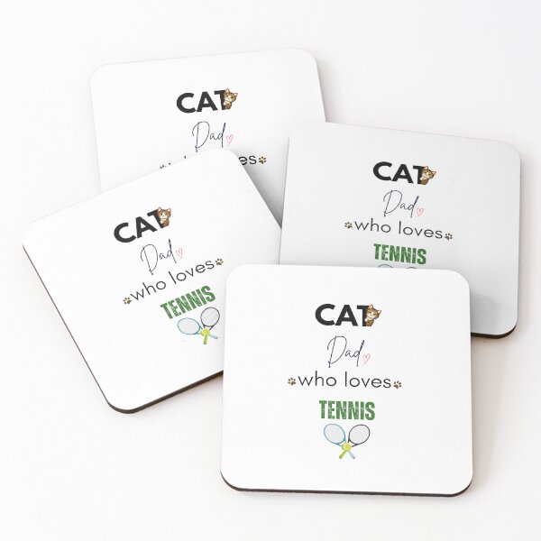 Item preview, Cat Dad Who Loves Tennis designed and sold by PawFitt.