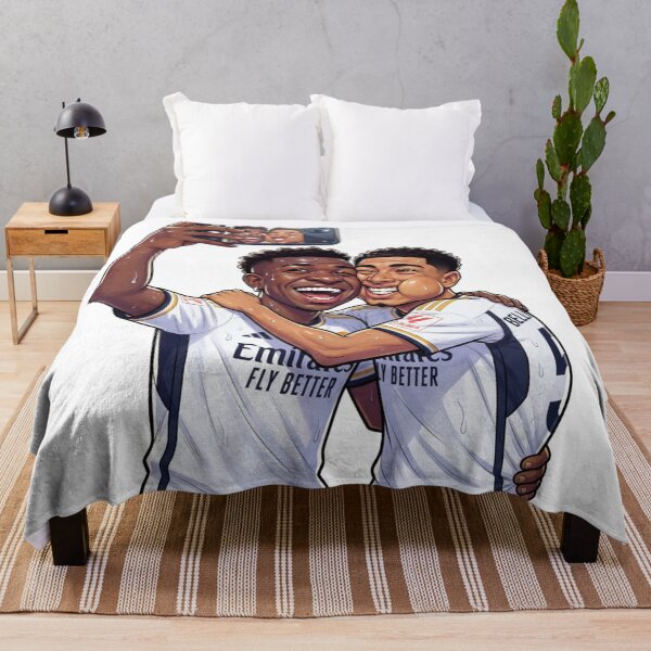 Item preview, Real Madrid Vini and Bellingham Funny Selfie Cartoon Art designed and sold by annaarthk.