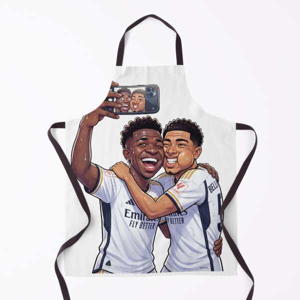 Item preview, Real Madrid Vini and Bellingham Funny Selfie Cartoon Art designed and sold by annaarthk.