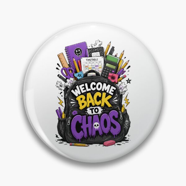 Item preview, Back To School Chaos Backpack Cartoon designed and sold by Artmares.