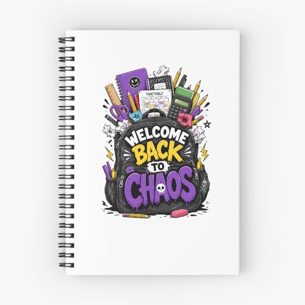 Item preview, Back To School Chaos Backpack Cartoon designed and sold by Artmares.