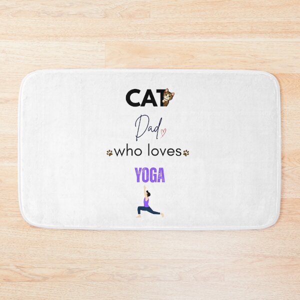 Item preview, Cat Dad Who Loves Yoga designed and sold by PawFitt.