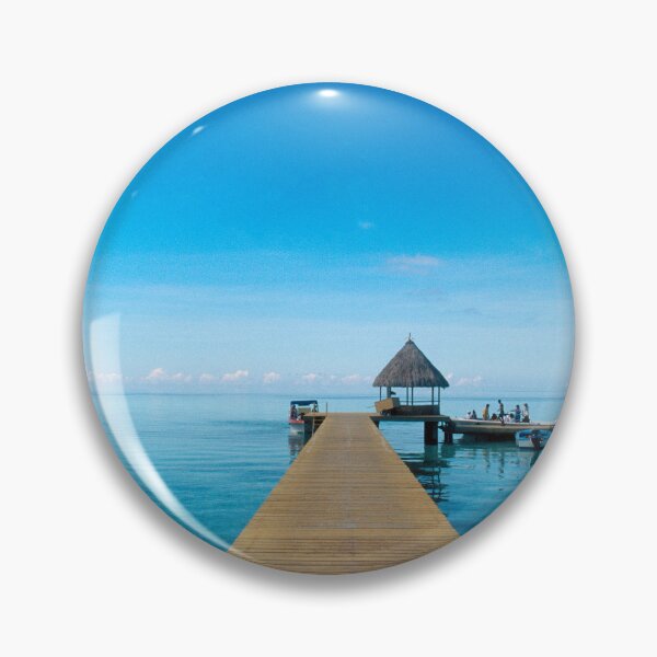 Item preview, Tahiti Boat Dock Photo Art  designed and sold by DEC02.