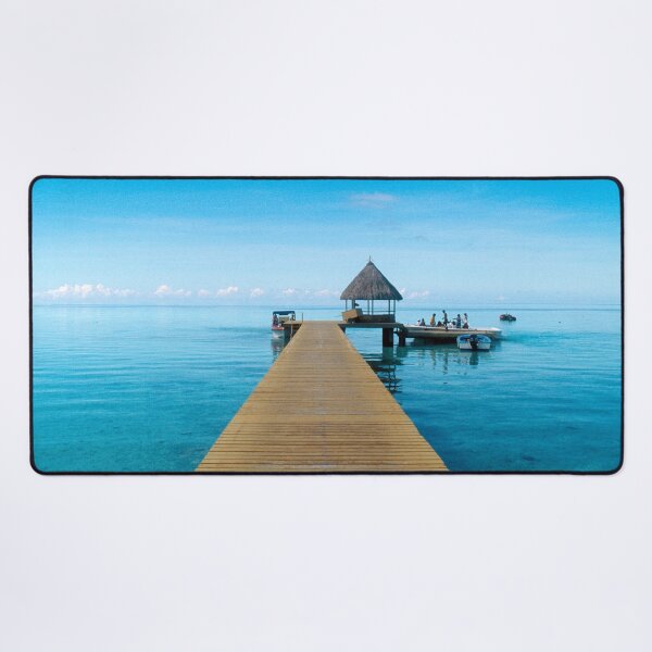 Item preview, Tahiti Boat Dock Photo Art  designed and sold by DEC02.