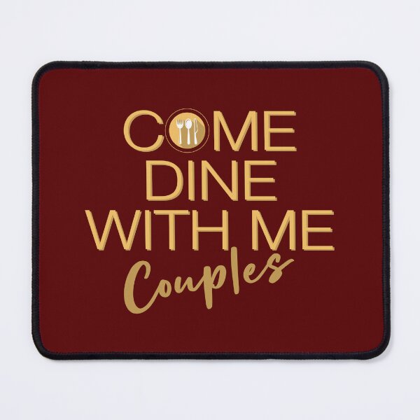 Item preview, Come Dine With Me…Couples II (Yellow on Burgundy) designed and sold by PawsitiveMum3.