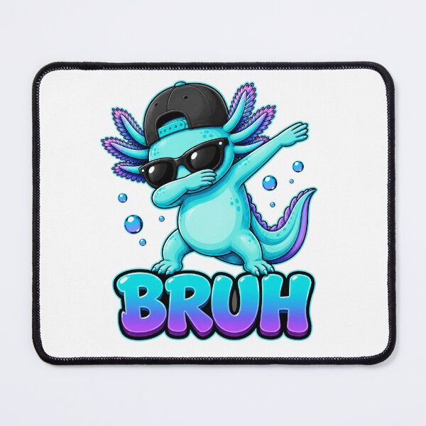Item preview, Bruh Dabbing Axolotl Funny Cool Axolotl Meme Cute Amphibian Humor designed and sold by 76Valeria.