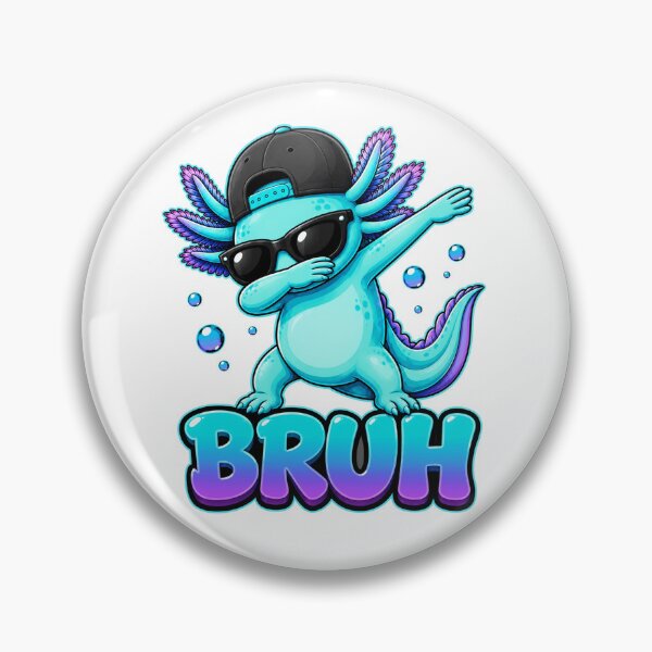 Item preview, Bruh Dabbing Axolotl Funny Cool Axolotl Meme Cute Amphibian Humor designed and sold by 76Valeria.