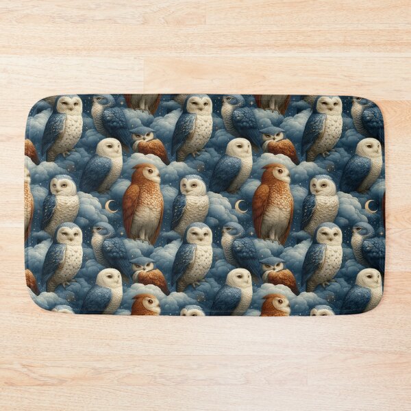 Item preview, Vintage Celestial Owl Moon Cloud Pattern By Moose Disco designed and sold by MooseDisco.