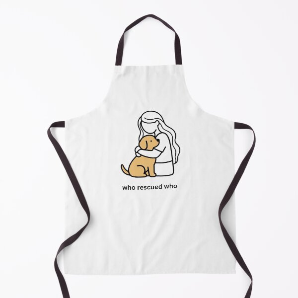 Item preview, Who Rescued Who - Woman Hugging Dog designed and sold by MaddyDesignsCo.