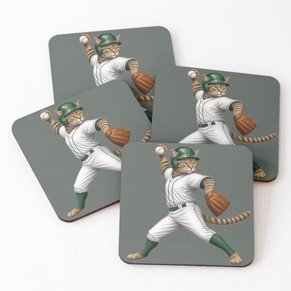 Item preview, Baseball Cat Pitcher designed and sold by Wenvilgrace.