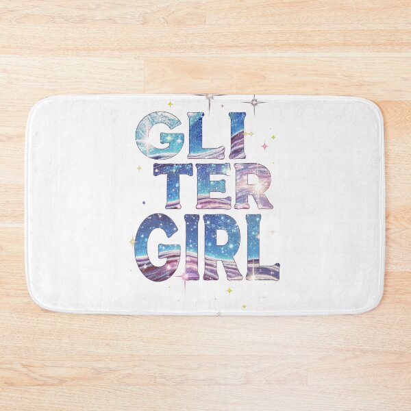 Item preview, Glitter Girl- Cosmic Galaxy Typography and Stars   designed and sold by LC&LCPlatform.