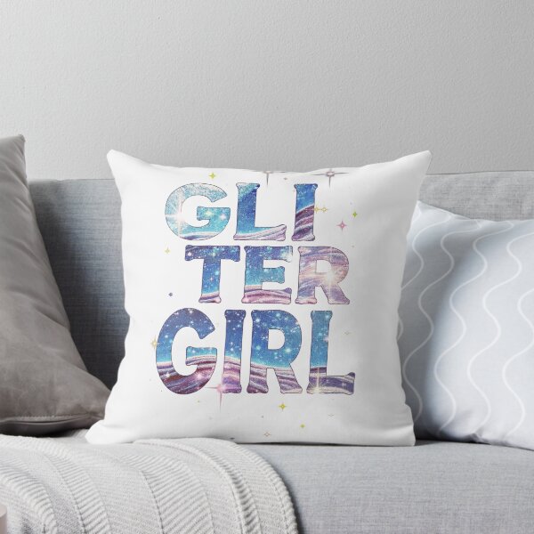 Item preview, Glitter Girl- Cosmic Galaxy Typography and Stars   designed and sold by LC&LCPlatform.