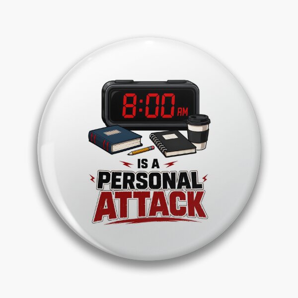 Item preview, 8AM School Alarm Clock Personal Attack designed and sold by Artmares.