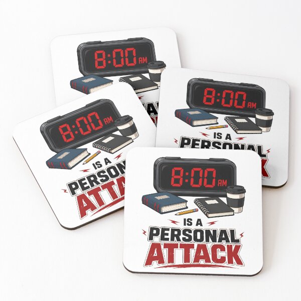 Item preview, 8AM School Alarm Clock Personal Attack designed and sold by Artmares.