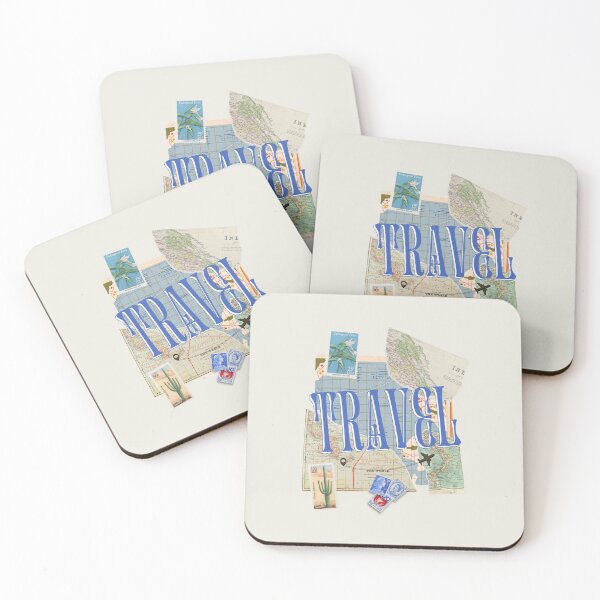 Item preview, Vintage Travel Stamps World Map | Retro Wanderlust Adventure Design designed and sold by M4Dbrand.