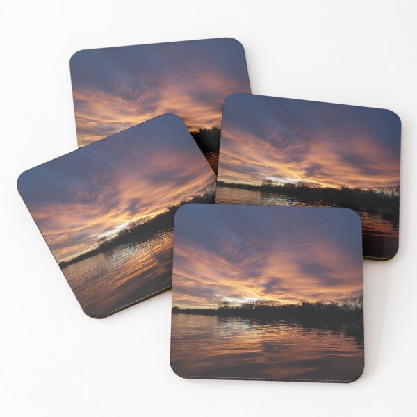 Item preview, An evening spent kayaking ended with a sunset that looked like fire reflecting off the water. designed and sold by South 500 Photography.