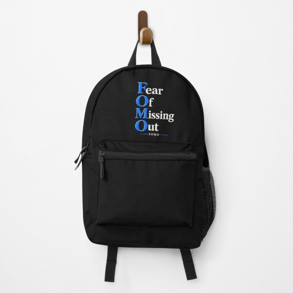 Item preview, FOMO — Fear Of Missing Out Neon Blue Design designed and sold by VzerosDigital.