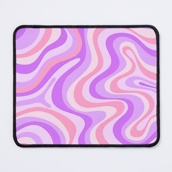 Item preview, Liquid Swirl Retro Abstract in purple tones, Cream, and White designed and sold by Differenceee.