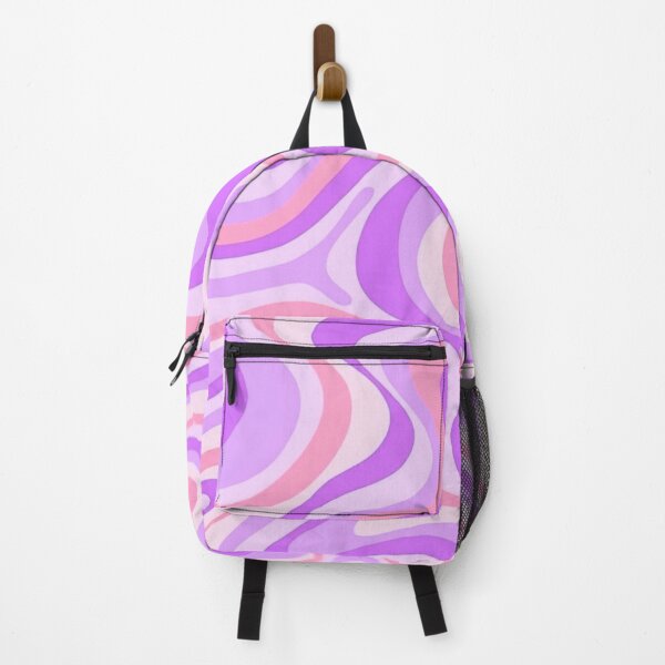 Item preview, Liquid Swirl Retro Abstract in purple tones, Cream, and White designed and sold by Differenceee.