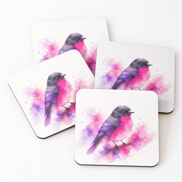 Item preview, Australian Pink Robin designed and sold by PurrfectWhisper.