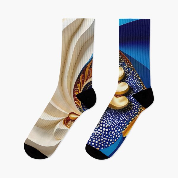 Item preview, Intricate Spiral Design in Blue and Gold designed and sold by Vicky Brago-Mitchell®.