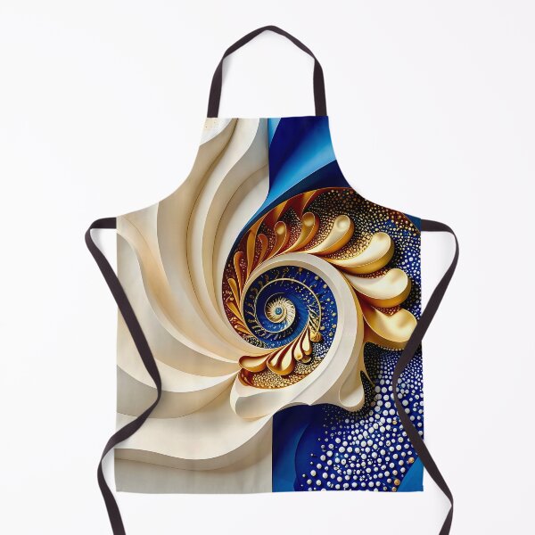Item preview, Intricate Spiral Design in Blue and Gold designed and sold by Vicky Brago-Mitchell®.