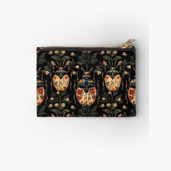Item preview, Vintage Gothic Beetle Floral Botanical Pattern by Moose Disco designed and sold by MooseDisco.