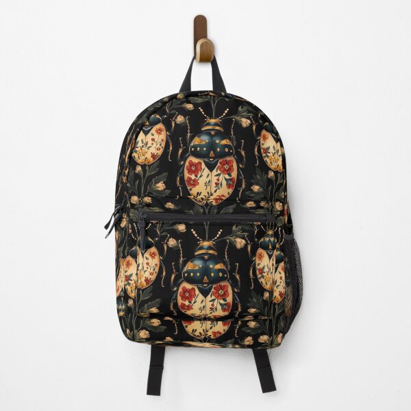 Item preview, Vintage Gothic Beetle Floral Botanical Pattern by Moose Disco designed and sold by MooseDisco.