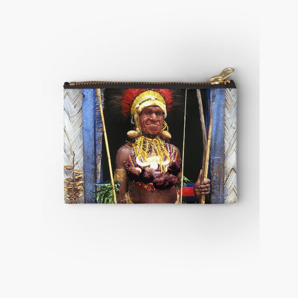 Item preview, Papua New Guinea Chief in Hut Doorway Art Photo designed and sold by DEC02.