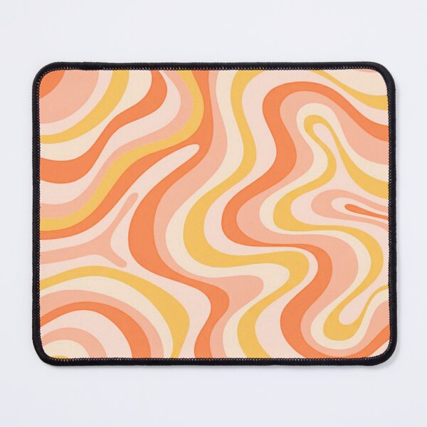 Item preview, Liquid Swirl Retro Abstract in oranges tones, Cream, and White designed and sold by Differenceee.