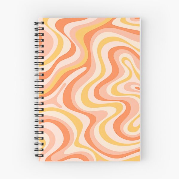 Item preview, Liquid Swirl Retro Abstract in oranges tones, Cream, and White designed and sold by Differenceee.