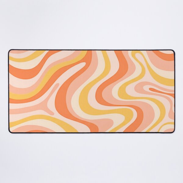 Item preview, Liquid Swirl Retro Abstract in oranges tones, Cream, and White designed and sold by Differenceee.