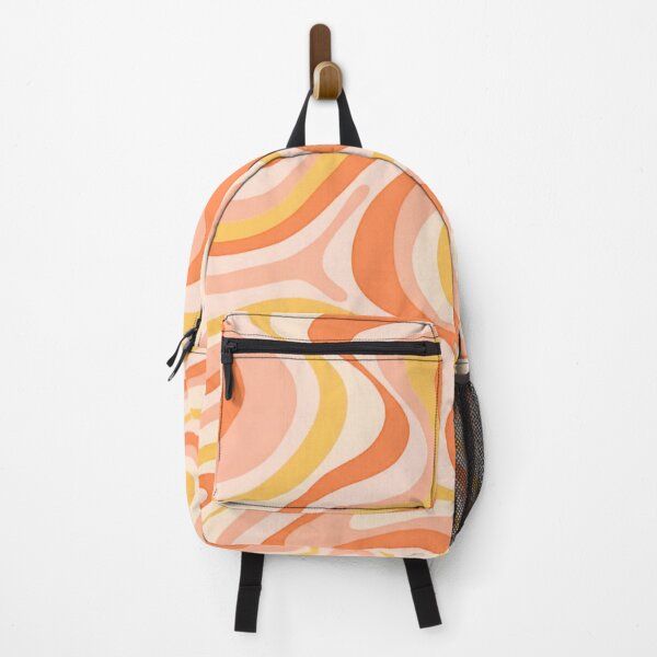 Item preview, Liquid Swirl Retro Abstract in oranges tones, Cream, and White designed and sold by Differenceee.