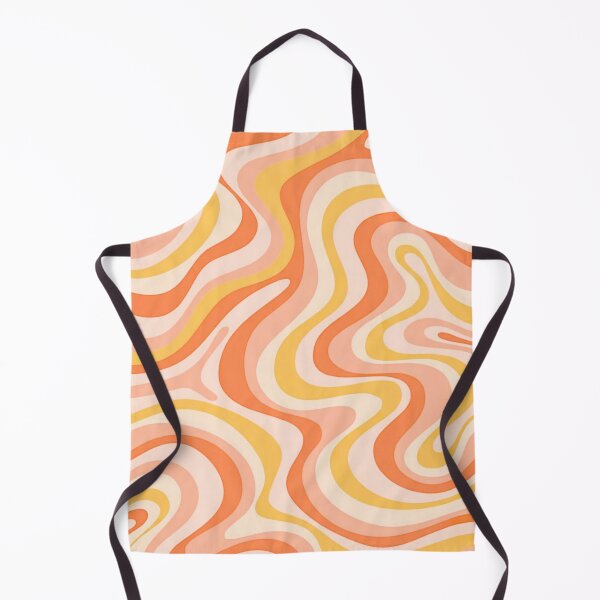 Item preview, Liquid Swirl Retro Abstract in oranges tones, Cream, and White designed and sold by Differenceee.
