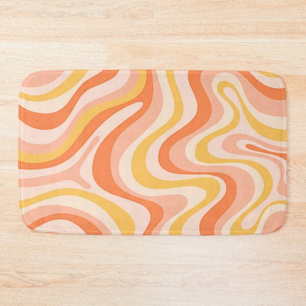 Item preview, Liquid Swirl Retro Abstract in oranges tones, Cream, and White designed and sold by Differenceee.