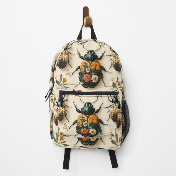 Item preview, Vintage Botanical Floral Jewel Beetle Pattern by Moose Disco designed and sold by MooseDisco.