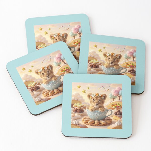 Item preview, The Magical Lion Cub in a Sweet Fantasy World. designed and sold by JoyNest = "The nest of joy".