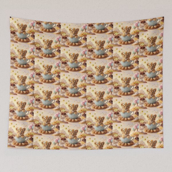 Item preview, The Magical Lion Cub in a Sweet Fantasy World. designed and sold by JoyNest = "The nest of joy".