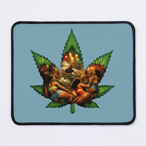 Item preview, Reggae Club Night Cannabis Leaf designed and sold by digitalbob60.
