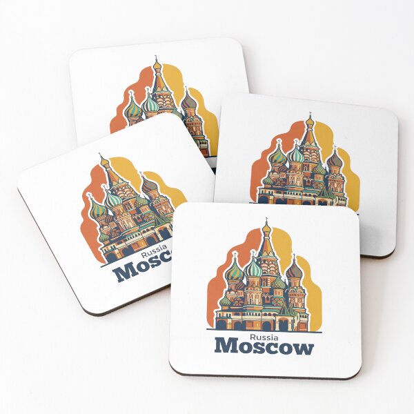 Item preview, Moscow Saint Basils Cathedral Bold Retro Graphic Art designed and sold by Inkworksbyshery.