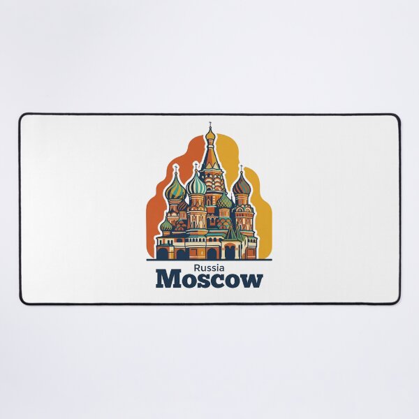 Item preview, Moscow Saint Basils Cathedral Bold Retro Graphic Art designed and sold by Inkworksbyshery.