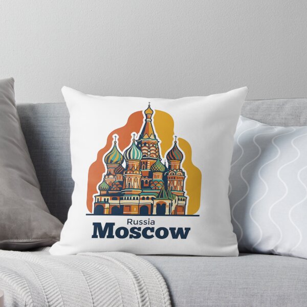 Item preview, Moscow Saint Basils Cathedral Bold Retro Graphic Art designed and sold by Inkworksbyshery.