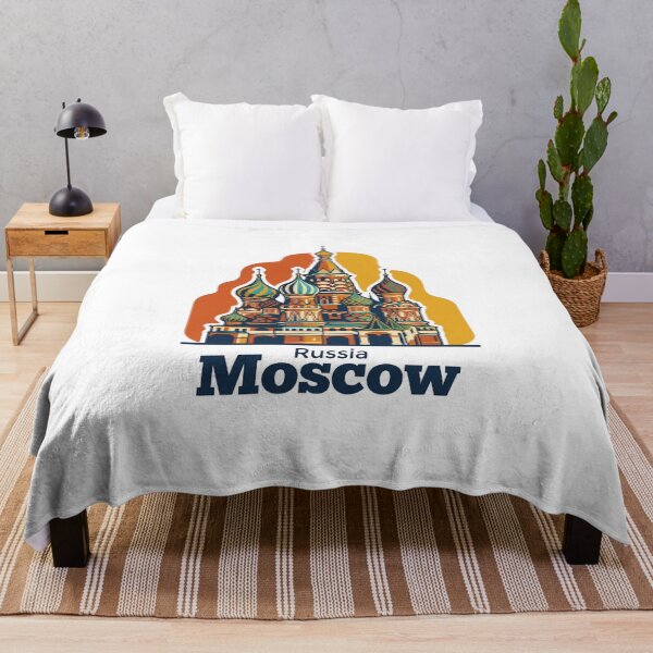 Item preview, Moscow Saint Basils Cathedral Bold Retro Graphic Art designed and sold by Inkworksbyshery.