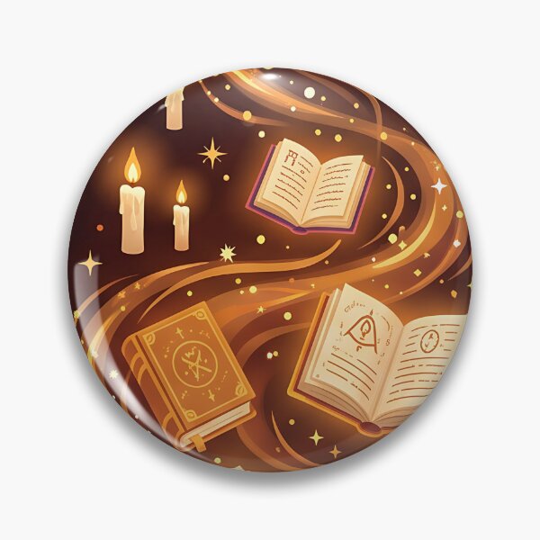 Item preview, Magical Library of Spellbooks - Dark Academia Floating Grimoires Art designed and sold by KreonaTime.