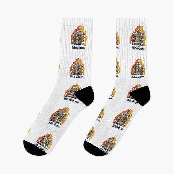 Item preview, Moscow Saint Basils Cathedral Bold Retro Graphic Art designed and sold by Inkworksbyshery.