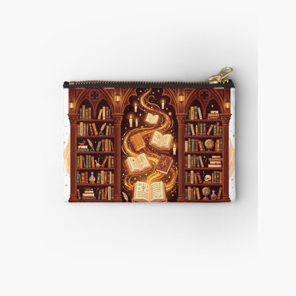 Item preview, Magical Library of Spellbooks - Dark Academia Floating Grimoires Art designed and sold by KreonaTime.