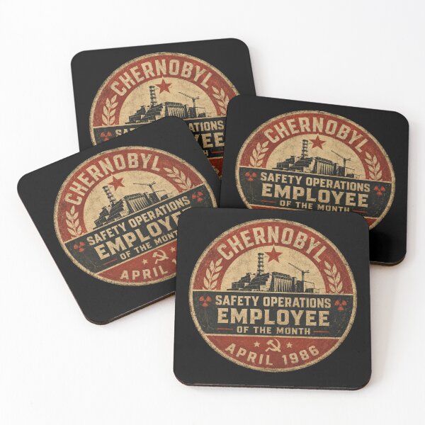 Item preview, Chernobyl Safety Operations Employee Of The Month 1986 Vintage Badge designed and sold by Stylecombinator.